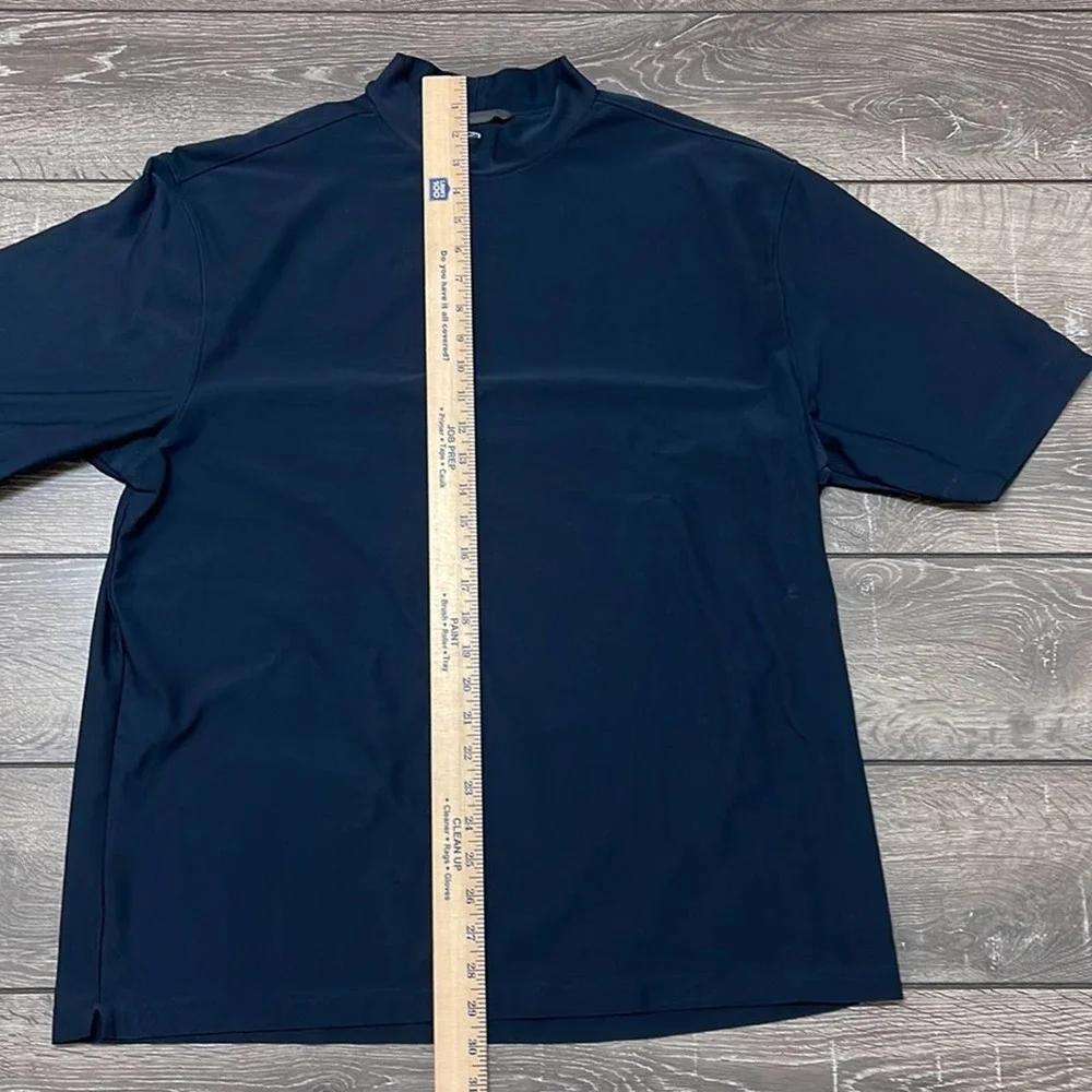 Nike Golf Dri-Fit Navy Blue Short Sleeve Shirt Men’s Size XL - Picture 6 of 7